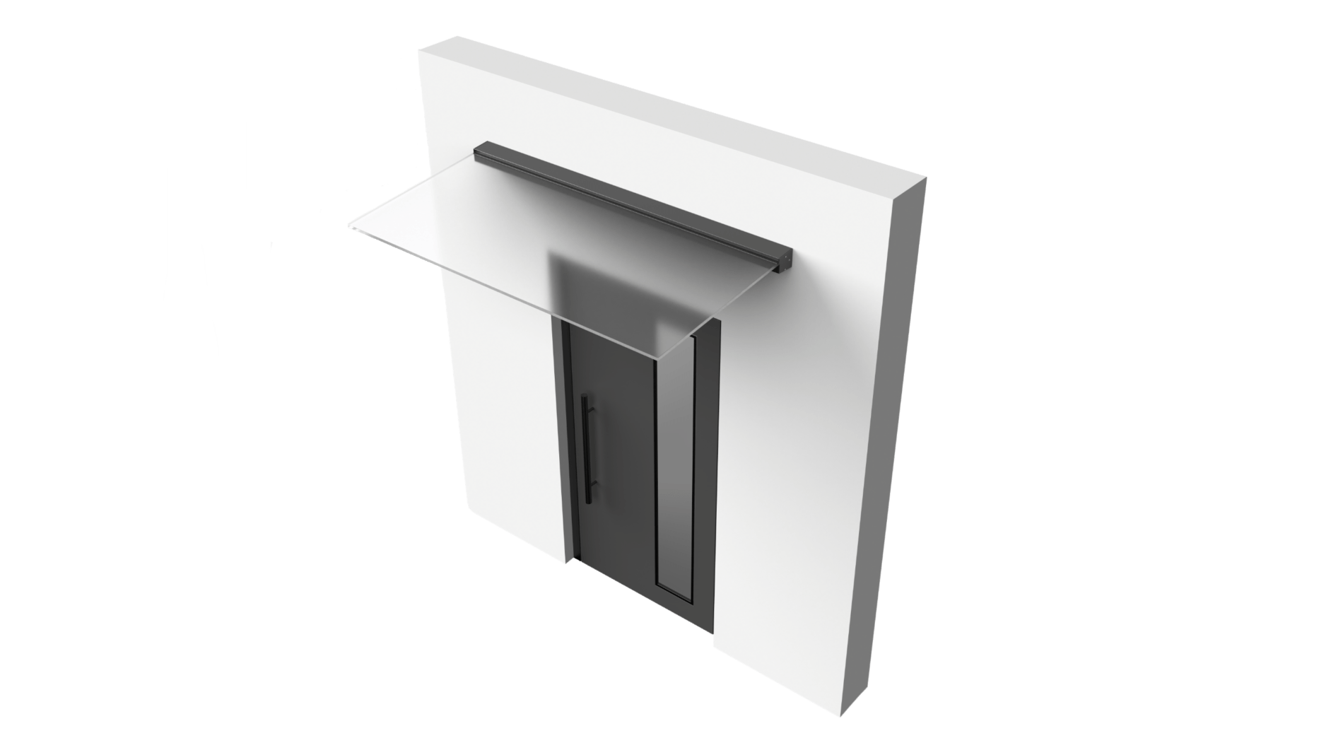 glasvordach haustür